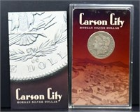 1880 Carson City Morgan silver dollar in case