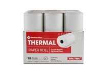 Thermal Receipt Paper Rolls, 31/8 X 190, 18
