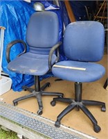Two Rolling Desk Chairs