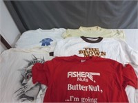 Lot of Vintage Tee-Shirts- Pabst, Fisher Nuts,