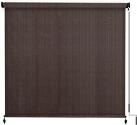 VICLLAX Outdoor Roller Shade 8x8FT, Mocha