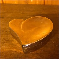 Metal Heart Shaped Trinket / Jewelry Box
