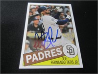 FERNANDO TATIS JR SIGNED SPORTS CARD WITH COA