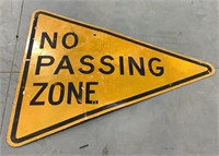 No Passing Zone road sign-34x44x44 in