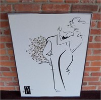 ‘THE DATE' by Ty Wilson 1988 Large Framd Art