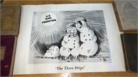 1943 War Poster WWII by Philco Corp -“The Three