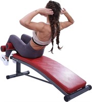 Finer Form Gym-Quality Sit Up Bench - Red