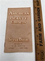 Antique American beauty, corsets, stylebook, DW