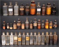 Antique Medicine Rx Pharmaceutical Bottle Group