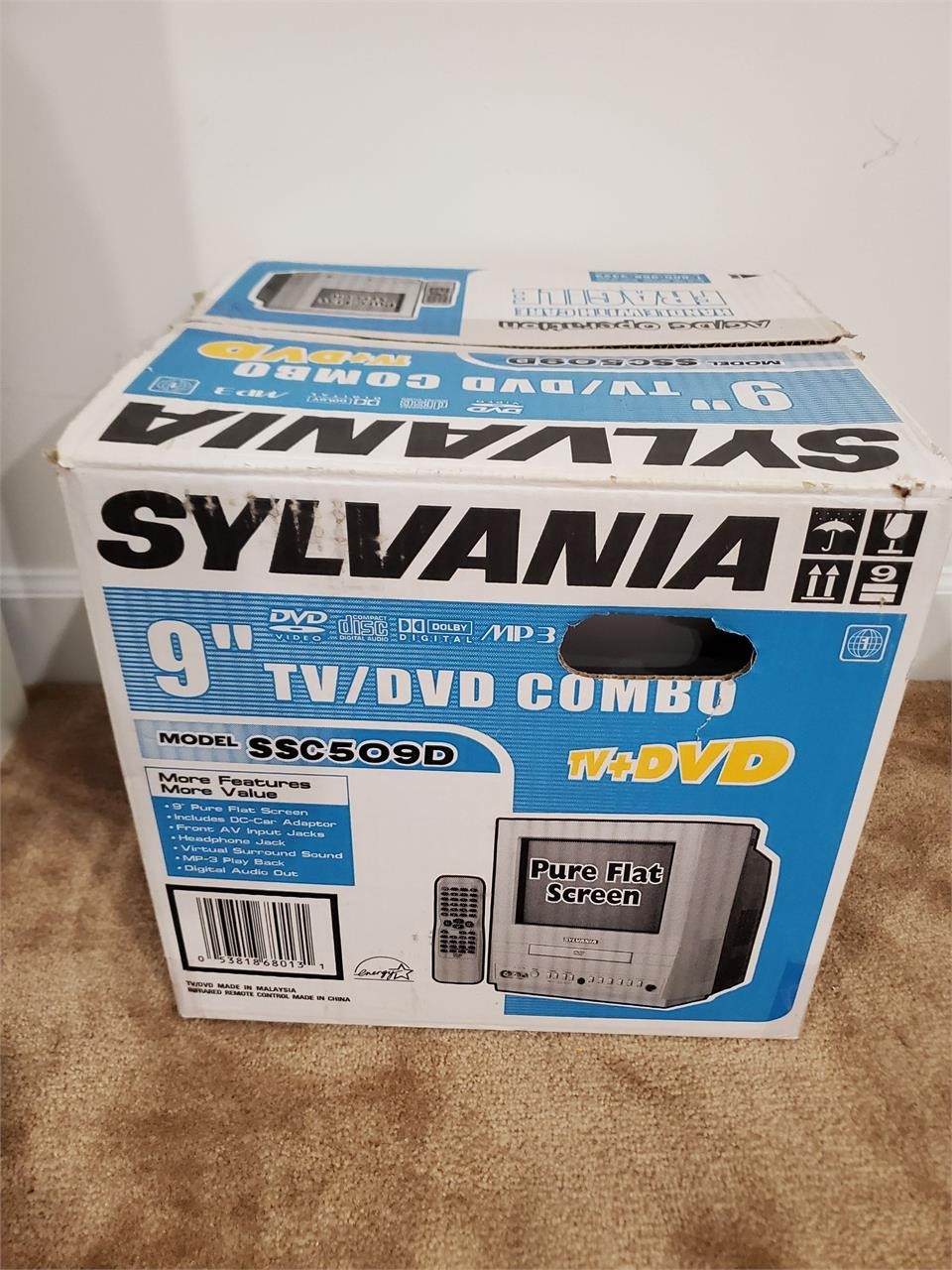 Vintage Sylvania tv dvd combo not tested