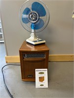 12" Oscillating Fan & Electric Heater