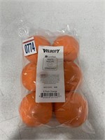VELOCITY, 6 PACK OF OFFICIAL ORANGE LACROSSE