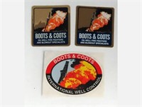 Three (3) Boots & Coots Stickers
