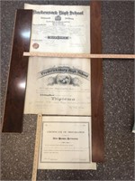 Lot of Diplomas and Certificates