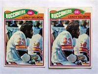 2 1976 Topps Leroy Selmon RC Rookie Cards #29