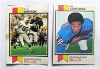 1973 Topps OJ Simpson & Al Cowlings