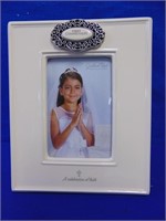 Ceramic Picture Frame "  First Communion "  4" X 6