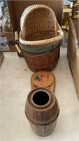 Stoneware Jar, Baskets and More