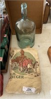 R. H. Kruger Toy Co. Bag and Glass Bottle