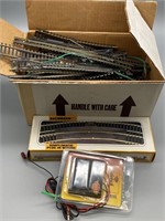 LARGE LOT OF HO-SCALE TRAIN TRACK