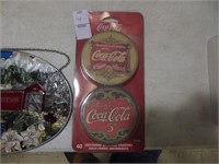 SET OF 40 COKE COASTERS (NEW IN PACKAGE)