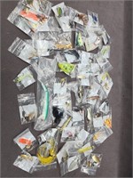 50 fishing lures.  Various ages, makers and