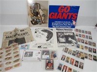 COLLECTIBLE CARDS, TY COBB POSTER, ETC.: