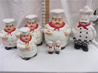 Chef Canisters/Cookie Jar/S&P