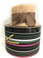 Vintage hat and hat box