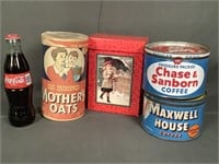 Vintage Coffee Cans, Food Tins and More