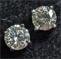 $1395 14K  Diamonds(0.35Ct,I1-I3,F-G) Earrings