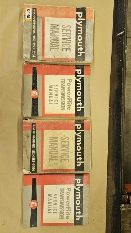 Plymouth Service Manuals 1946-1954