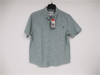 Hurley Men's MD Short Sleeve Button Up Shirt,