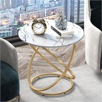 ASYA Round End Table for Living Room,