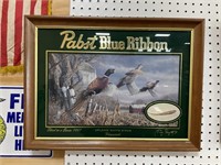 21x16 Inch Pabst  Pheasants Beer Advertising Sign