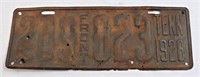 Front 1928 TN license plate