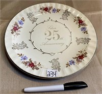 25TH ANNIVERSARY PLATE