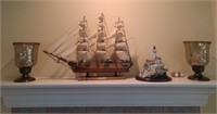 Sailing Ship, Lenox Lighthouse Figurine