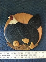 Resin Chicken Stepping Stone / Wall Plaque