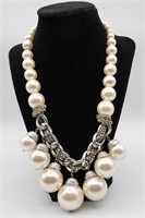 Multi-Drop Baroque Pearl Chunky Necklace