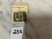 Roy Rogers TV button lapel pin 1" x 1"