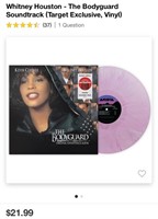 Whitney Houston Vinyl (New)