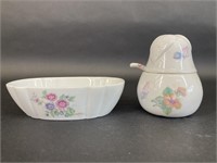 Elizabeth Arden Floral Butterfly Dish & Container