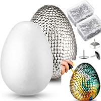 4 Pcs Giant Dragon Egg DIY 8 in  3000 Silver
