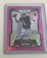 2023 Aidan O'Connell Pink PRIZM Rookie