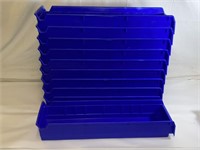 *Large Blue Plastic Tool Hardware Bins 10 Total