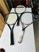 3 Tennis rackets