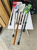 8 various aluminum handle rackets
