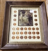 Coin Frame of Lincoln Memorial Cents