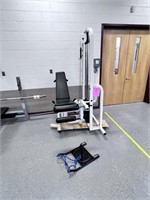 Maxicam Cable Weight Leg Press Bench